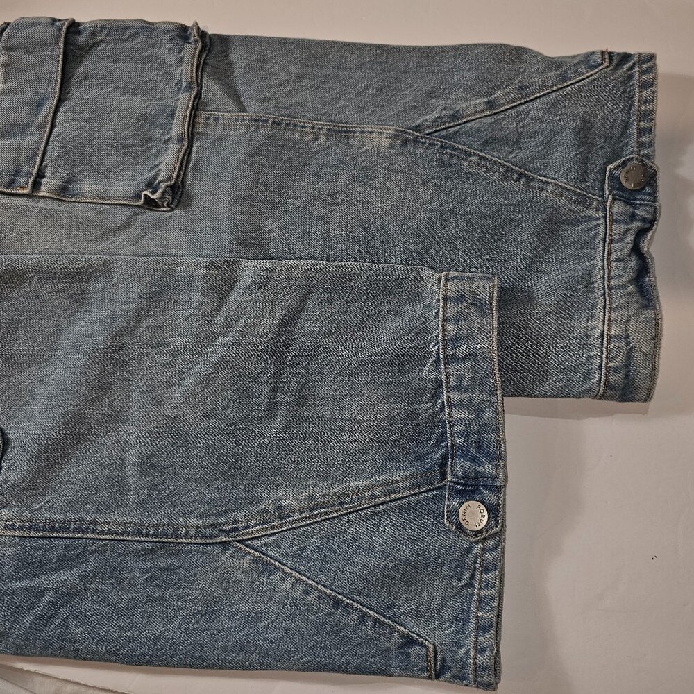 NWT Aritzia DENIM FORUM The 90s Millie Hi-Rise Cargo Jeans Size 24w - Picture 11 of 12